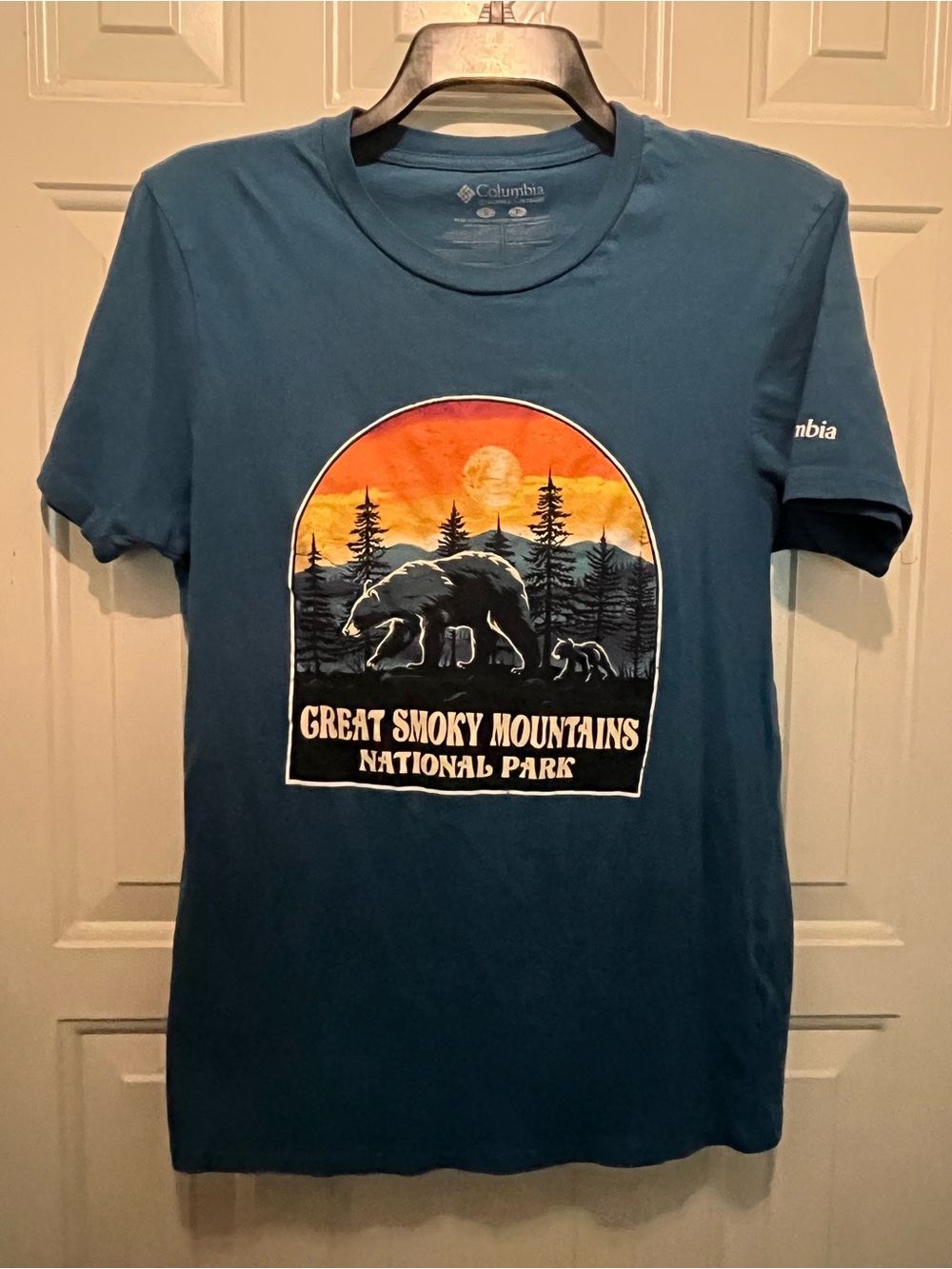 Columbia Blue Great Smoky Mountains Graphic Tee